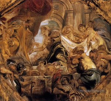  Reine Tableaux - roi Salomon et la reine de Sheba Peter Paul Rubens